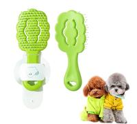 Small Dog Grooming Brush,Cloud Shape Puppy Brush Detangling Dog Hair Brushes for Wet or Dry - Perfect for Shih Tzus, Yorkies, Maltipoos - Ideal Puppy Hair Brushes for Maltese and Small Breeds (Green-)