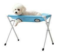 Small Dog Grooming Hammock - 23.62x15.75x12.2 Inches Detachable Pet Stand, Breathable Polyester Fabric | Professional Grooming Station For Nail Care Ear Cleaning Bathing Puppy Kitten Indoor Home Use
