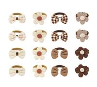 Small Dog Hair Bows - Polyester Elastic 16 Pieces 3.5x2cm | Pet Elastic Bowknot Ties | Grosgrain Puppy Hairbands Grooming Accessories For Daily Commuting Walking Party Gathering Summer Playground Park