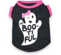 Small Dog Halloween Shirts Puppy T Shirt Clothes for Small Dogs Girl, Medium, Pink