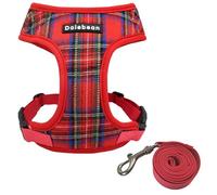 Small Dog Harness,Harness for Small Dogs UK,Free Lead Included,No Pull Basic Y Shaped Easy Walk Step in Adjustable Soft Running,for Chihuahua Labrador Puppy Jack Russell Husky French Bul