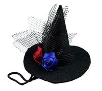 Small Dog Hat - Cat Costume Witch Hat | Adjustable Costume Accessories Fancy Dress Props for Family Reunions, Festivals, Parties, Theater Performances, Stage Shows, Masquerade