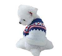 Small Dog Knitting Sweater Jumper,Dog Christmas Knitwear Pullover Cold Weather Pet Warm Coat for Puppy Small Medium Dog_XL(Blue)