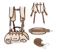 Small Dog Lift Harness, Snuggle Sling Carrier with Dual-Shoulder Design, pet Full Body Breathable Dog Carrier Bag, Adjustable Straps for Outdoor Use, for Small Dogs S