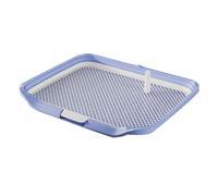 Small Dog Pad Holder, Potty Trainer Puppy Pee Pad with Center Post and Removable Mesh, Indoor Dog Potty for Potty Training Lazy Days(Light blue)