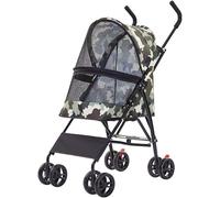 Small Dog Pram - Lightweight Umbrella Structure Pet Stroller for Cats & Dogs - Breathable & Portable Dog Prams Pushchairs - Perfect Carrier for Small Puppies & Kittens - Travel with Ease!(A)