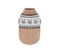 Small Dog Pullover Sweater Cold Weather Cable Knit Turtleneck Thick Warm Pet Sweater for Small Breeds Soft Cozy Winter Cat Dog Apparel Coffe Small