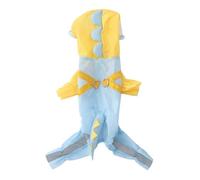 Small Dog Raincoat Dog Rain Coats with Hoodie Reflective Strip Harness Hole for Schnauzer Beagles French Bulldog Mini Pinchers (Small)