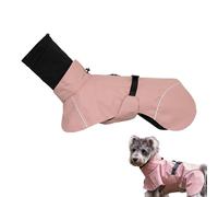 Small Dog Raincoat | Dog Raincoat with Adjustable Hood - Adjustable Reflective Lightweight Poncho for Medium Dogs, Puppies and Outdoor Activities