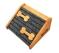 Small Dog Ramp | Portable Wooden Non-Slip Staircase - with Felt Pad Step Ramp for Dogs | for Small Medium Canine Bed Sofa Home Bedroom Doorway Indoor Outdoor