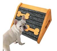 Small Dog Ramp - Wooden Non-Slip Step | with Felt Pad Pet Ramps for Stairs - for Small Medium Canine Bed Sofa Home Bedroom Doorway Indoor Outdoor