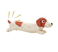 Small Dog Squeaky Toys, Dachshund Shape Teething Toy with Sound, Teething Toy for Strong Chewers, for Business, Indoor and Outdoor Exercise, in the Garden, Home, Fun