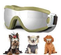 Small Dog Sunglasses with Adjustable Strap UV Protection, Winproof Puppy Sunglasses, Suitable for Dogs Eyes Protection?Soft Dog Goggles