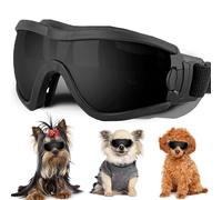 Small Dog Sunglasses with Adjustable Strap UV Protection, Winproof Puppy Sunglasses, Suitable for Dogs Eyes Protection?Soft Dog Goggles