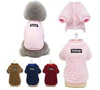 Small Dog Sweater Cat Puppy Winter Warm Coat Pet Cold Weather Cozy Fleece Clothes Cute Pullover Sweater for Small Dogs Girl Boy (XX-Large, Pink)