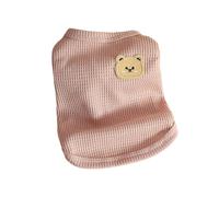 Small Dog T-shirt Cartoon Patch Spring Summer Tank Top Soft Comfortable Puppy Clothes Pullover Sleeveless Apparel Indoor Outdoor, Summer Lightweight Cats T-Shirt