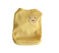 Small Dog T-shirt Cartoon Patch Spring Summer Tank Top Soft Comfortable Puppy Clothes Pullover Sleeveless Apparel Indoor Outdoor, Summer Lightweight Cats T-Shirt