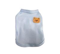 Small Dog T-shirt Cartoon Patch Spring Summer Tank Top Soft Comfortable Puppy Clothes Pullover Sleeveless Apparel Indoor Outdoor, Summer Lightweight Cats T-Shirt