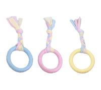 Small Dog Teething Toys Rope Ball Interactive Chew Toy Teether Reusable