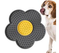 Small Dog Treat Mat Flower Silicone Pad Licking Mat Dowl Mat Stress Relief | Treat Mat Silicone Licking Mat, Pet Toys, for Stress Relief During Pet Bathing, Dog Grooming, Bath Time, To Keep Them B