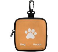 Small Dog Treat Pouch - Portable Waterproof Pet Training Snack Bag, Puppy Food Storage Pouch for On-the-Go, Lightweight & Portable, Foldable for Easy Portability (Orange)