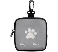 Small Dog Treat Pouch - Portable Waterproof Pet Training Snack Bag, Puppy Food Storage Pouch for On-the-Go, Lightweight & Portable, Foldable for Easy Portability (Gray)
