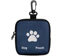 Small Dog Treat Pouch - Portable Waterproof Pet Training Snack Bag, Puppy Food Storage Pouch for On-the-Go, Lightweight & Portable, Foldable for Easy Portability (Navy blue)