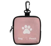 Small Dog Treat Pouch - Portable Waterproof Pet Training Snack Bag, Puppy Food Storage Pouch for On-the-Go, Lightweight & Portable, Foldable for Easy Portability (Pink)