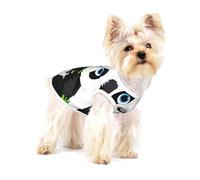 Small Dog Vest Cotton Breathable Cute panda Print Puppy T-Shirt Soft Cat Clothes Pullover for Walking S