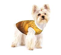 Small Dog Vest Cotton Breathable Egypt Hieroglyphics Print Puppy T-Shirt Soft Cat Clothes Pullover for Walking S