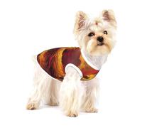 Small Dog Vest Cotton Breathable Fantasy Phoenix Print Puppy T-Shirt Soft Cat Clothes Pullover for Walking L