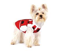 Small Dog Vest Cotton Breathable Flag of Gibraltar Print Puppy T-Shirt Soft Cat Clothes Pullover for Walking L