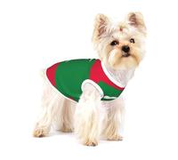 Small Dog Vest Cotton Breathable Flag of Maldives Print Puppy T-Shirt Soft Cat Clothes Pullover for Walking L