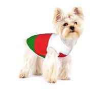 Small Dog Vest Cotton Breathable Flag of Oman Print Puppy T-Shirt Soft Cat Clothes Pullover for Walking L
