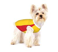 Small Dog Vest Cotton Breathable Flag of Romania Print Puppy T-Shirt Soft Cat Clothes Pullover for Walking M