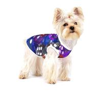 Small Dog Vest Cotton Breathable Games Dice Set Print Puppy T-Shirt Soft Cat Clothes Pullover for Walking L