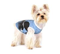 Small Dog Vest Cotton Breathable Loon Birds Print Puppy T-Shirt Soft Cat Clothes Pullover for Walking S