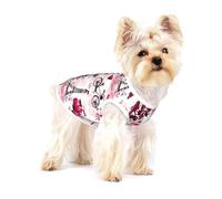 Small Dog Vest Cotton Breathable Paris Eiffel Tower France Print Puppy T-Shirt Soft Cat Clothes Pullover for Walking M