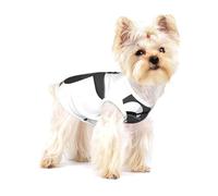 Small Dog Vest Cotton Breathable penguin dabbing Print Puppy T-Shirt Soft Cat Clothes Pullover for Walking L