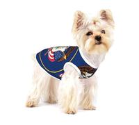 Small Dog Vest Cotton Breathable Utah Flag Print Puppy T-Shirt Soft Cat Clothes Pullover for Walking L