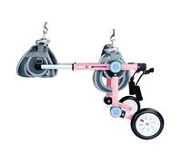 Small Dog Wheelchair for Back Legs, Pet Wheel Cart for Handicapped Dogs and Cats, Durable Stainless Steel Design