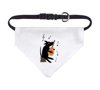 Small 'Dog With A Guitar ' Dog/Cat/Pet Bandana (PD00063859)