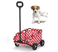 Small Dogs & Cats Foldable Pet Stroller - Lightweight Travel Carrier for Convenient & Easy Use - Compact Design for On-The-Go Pet Parenting