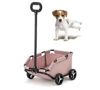 Small Dogs & Cats Foldable Pet Stroller - Lightweight Travel Carrier for Convenient & Easy Use - Compact Design for On-The-Go Pet Parenting