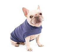 Small Dogs Jumpers Soft Fleece Vest Dog Sweatshirt, Puppy Kittens Winter Clothes Warm Jacket Coat Weather Apparel Pet Pajamas Warm Tshirt for Sphynx Hairless Cat Chihuahua Bulldogs Grayish Purple S
