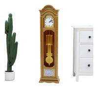 Small Doll House Clock - Small Standing Clock Doll House Decor | Victorian Miniature 1: 12 Scale, For Office Living Room Bedroom Teens Adults Collectors Home