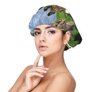 Small Donkey Meadows,Adult's Satin Sleeping Cap - Women's Elastic Sleep Bonnet, Adjustable Overnight Hair Cover