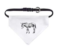 Small 'Donkey Standing Side View' Dog/Cat/Pet Bandana (PD00064267)