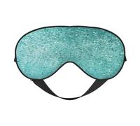 Small Dot Tiles Shape Light Blocking Sleep Mask Adjustable Comfortable Soft Eye Cover Reversible Night Rest