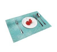 Small Dot Tiles Shape Placemats For Dining Table Set Of 4 Heat Resistant Washable Kitchen Parties Coffee Table Decor